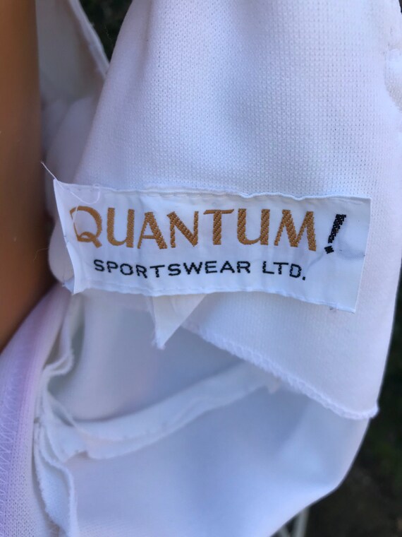 Vintage 1970s Quantum Sports White Tennis Dress w… - image 6