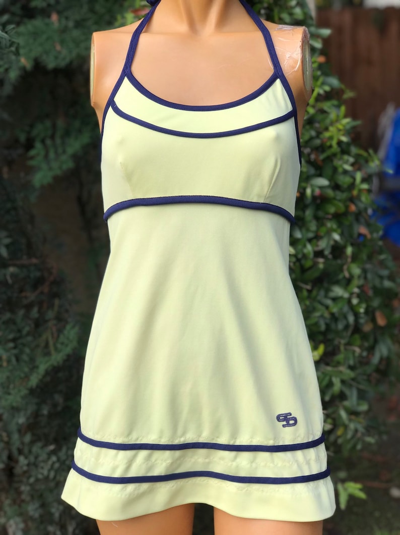 polyester halter dress