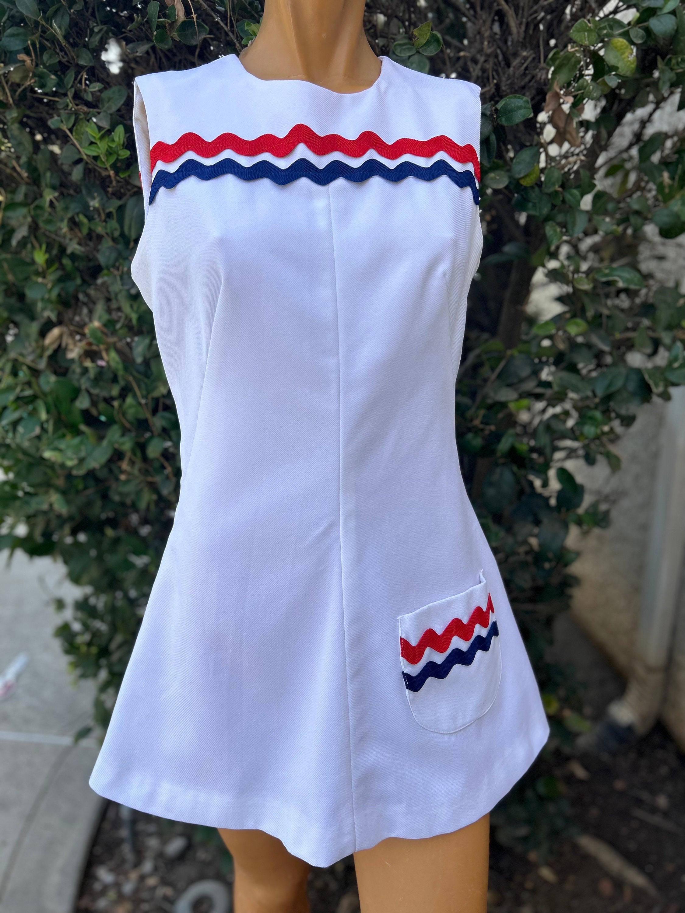 red white and blue tennis dress Spring Tide Sleeveless White Tennis Dress by Sofibella White / XL main image 0