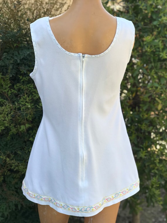 Vintage 1970s Edythe Sullivan Tennis Dress w Tenn… - image 2