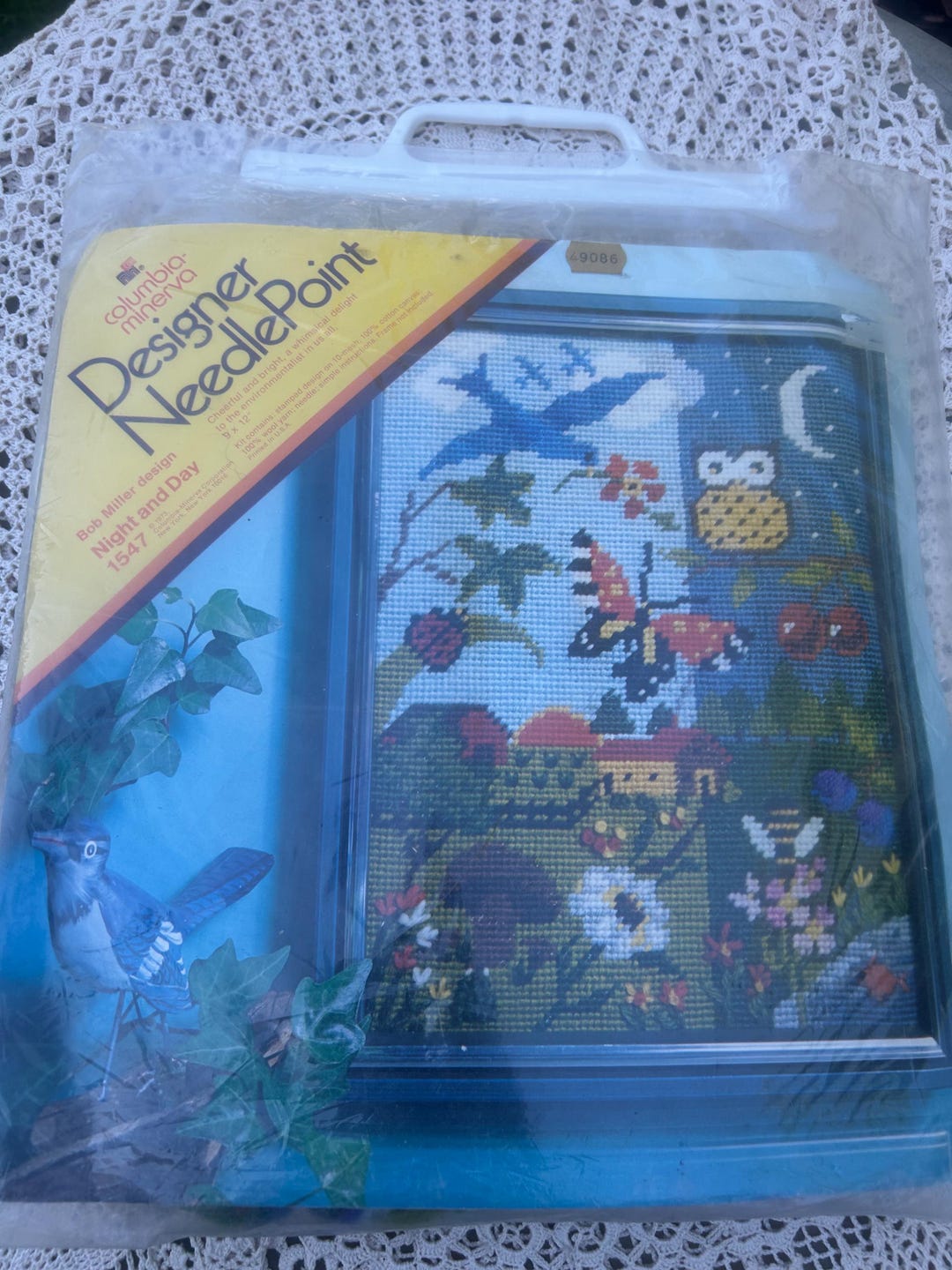 Kit De Broderie Columbia Minerva Vintage – Pacific Sunset – Tableau Au Point Long (1983)