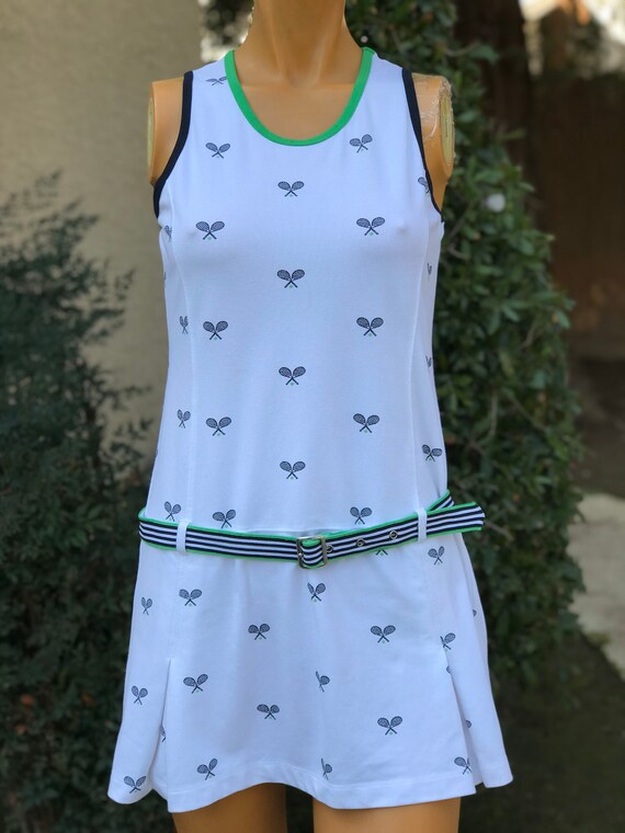 Cute Stretch Tennis Dress Made by Tail Navy Blue T