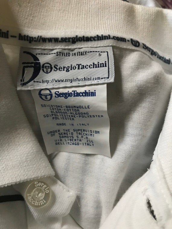 Vintage Sergio Tacchini  Mans Tennis Shirt w Colo… - image 5