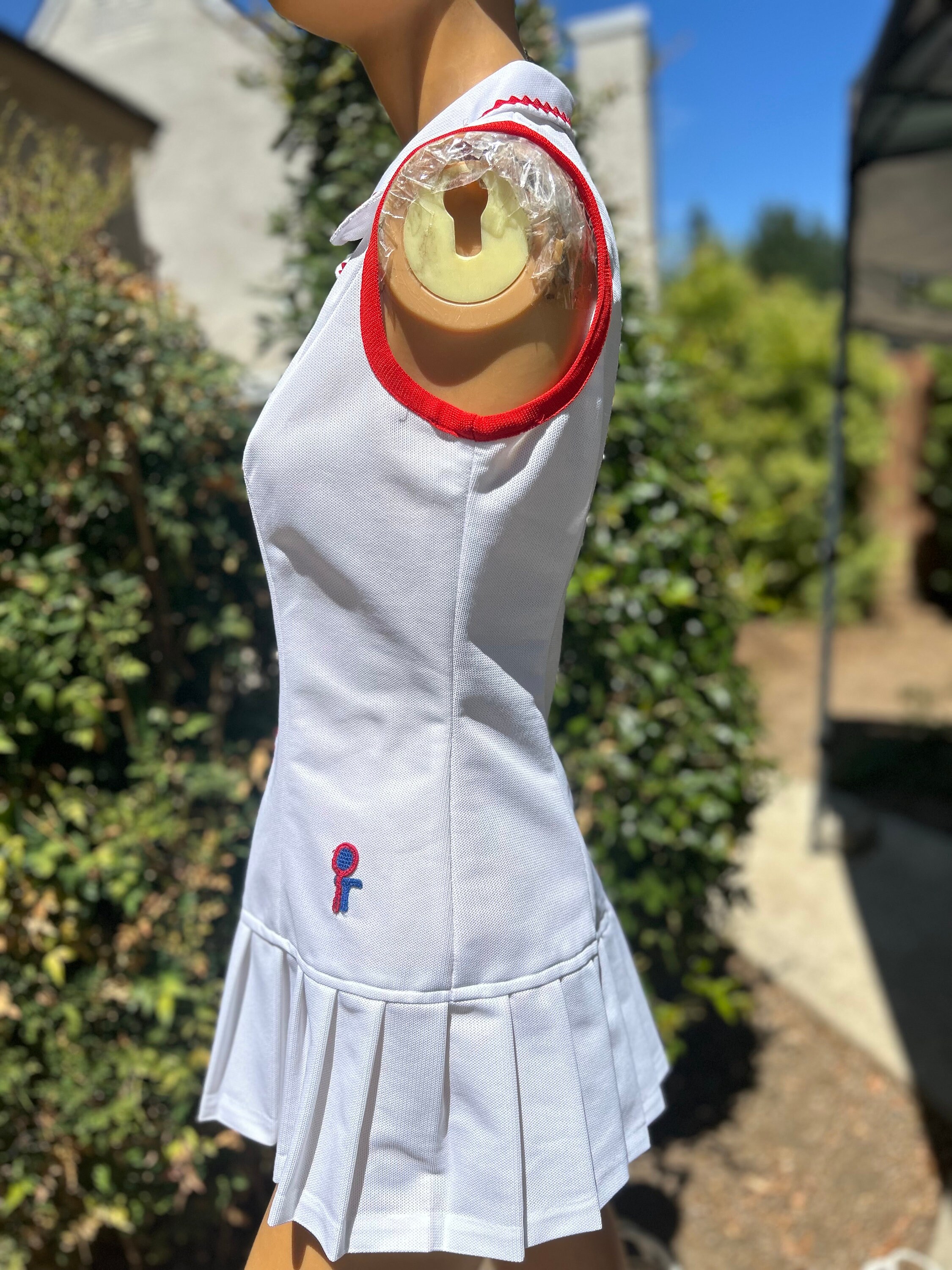 Retro Zip-Collar Tennis Dress main image 0
