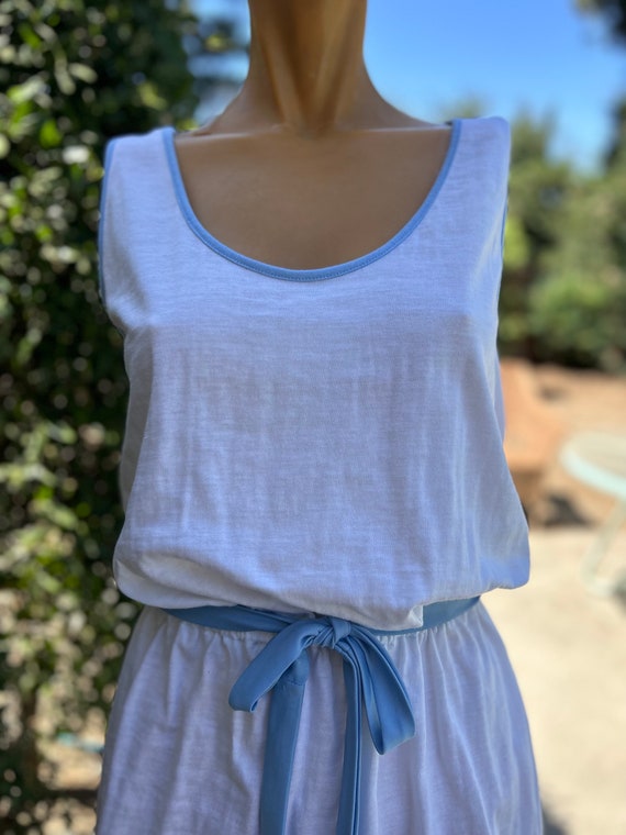 Vintage 1970s Adidas Poly Cotton White Tennis Dress W Blue Stripe Hem Bust  36 - Etsy
