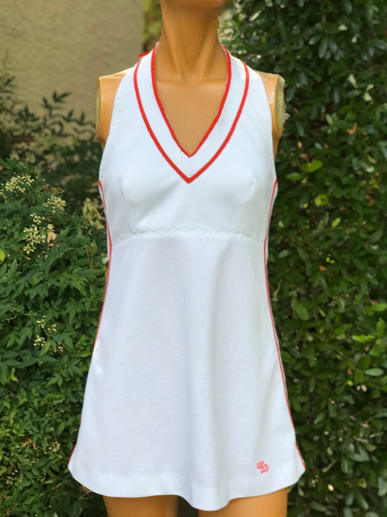 polyester halter dress
