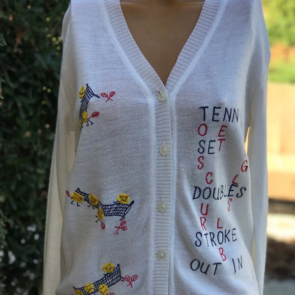 Vintage Tennis rare knitted sweater main image 0
