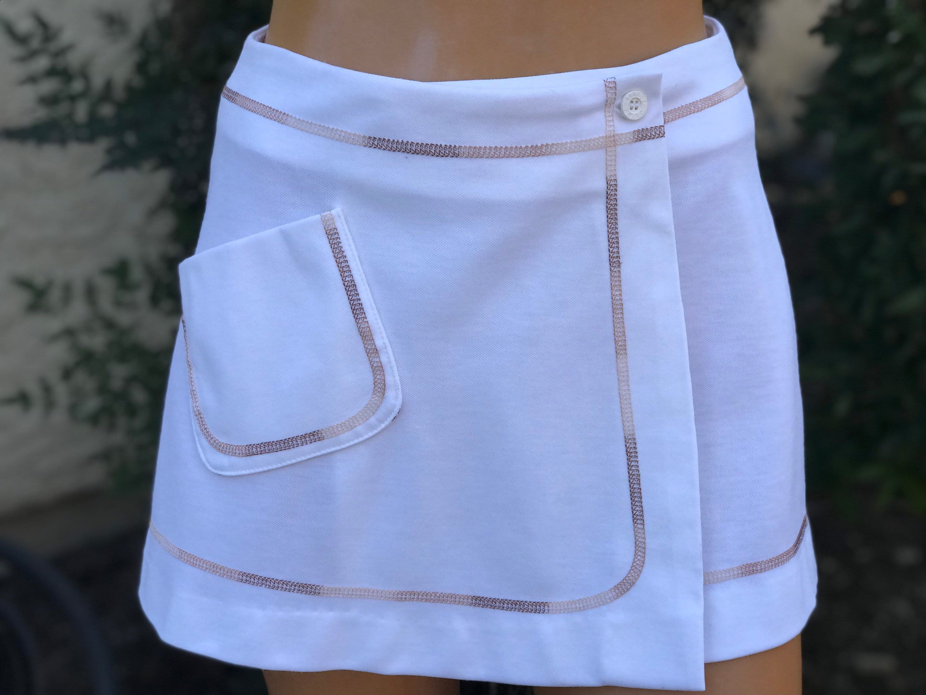 Vintage 1970s Polyester Billie Jean King Tennis Skirt W Brown - Etsy