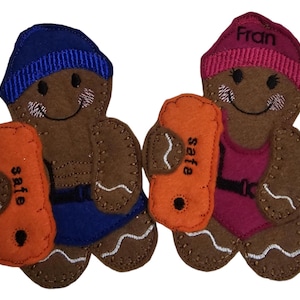 Wild swimmer Gingerbread hanging decoration, keyring, bag charm, magnet
