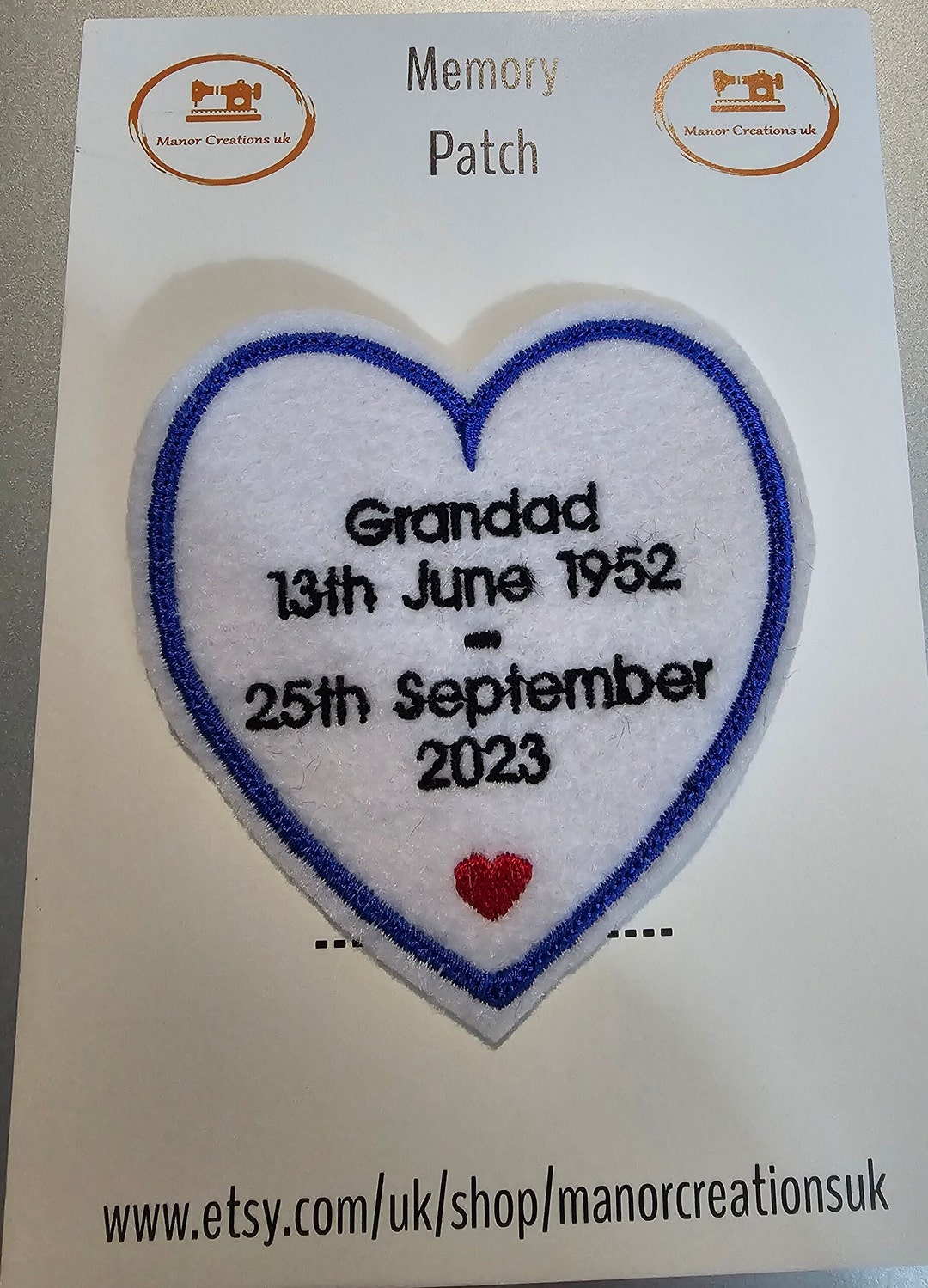 Personalised Memory Bear Patch 3