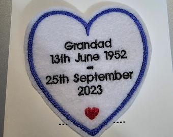 Personalised Memory Bear Patch 3" in your own words