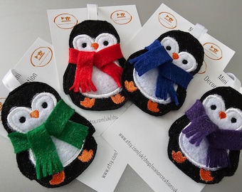 Mini Penguin hanging decoration, advent calendar gift