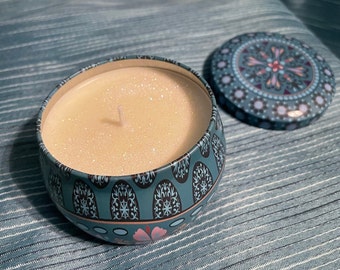 JOY Aromatherapy Soy Candle 4.4 oz Reusable Moroccan Tin