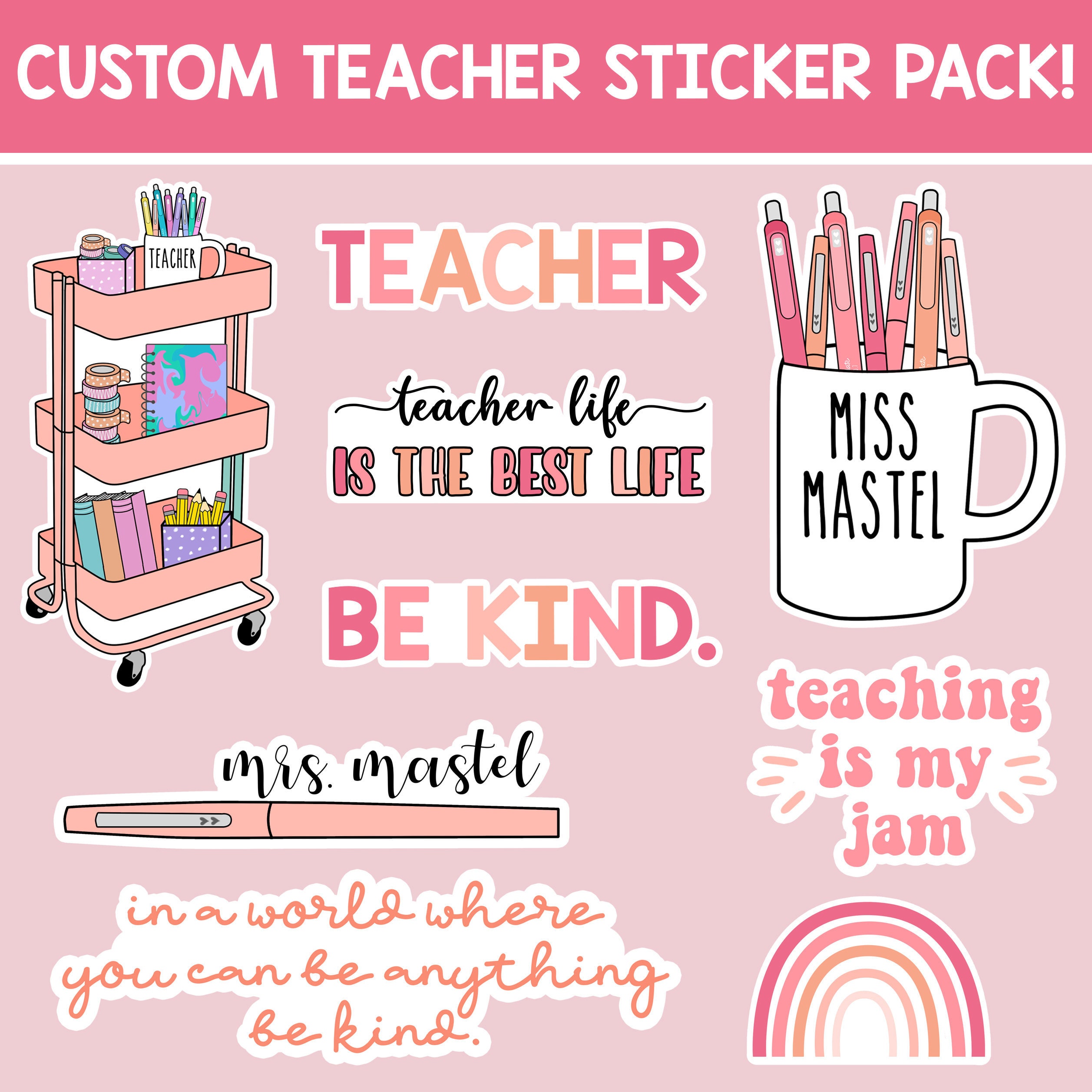 Custom Teacher Stickers