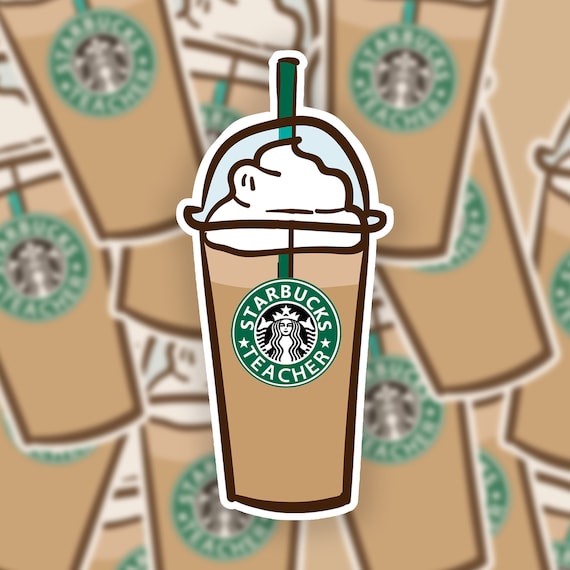 Coffee Sticker Pack, 2 Coffee Stickers, Coffee Cup Sticker, Starbucks  Sticker