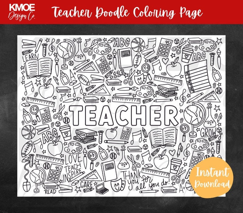 Teacher Appreciation Coloring Page Teacher Appreciation Week Teacher