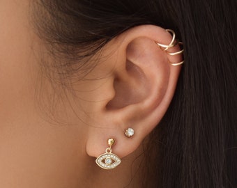 Ear Cuff - Gold filled Ear Cuff, Ear Cuffs, Gold Ear Cuff, Fake Piercing Earrings, No Pierce Earrings, Cuff Earrings, Gold cuff  |GPE00034