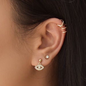 Ear Cuff - Goud gevulde Ear Cuff, Ear Cuffs, Gold Ear Cuff, Fake Piercing Oorbellen, No Pierce Oorbellen, Manchet Oorbellen, Gouden manchet |GPE00034