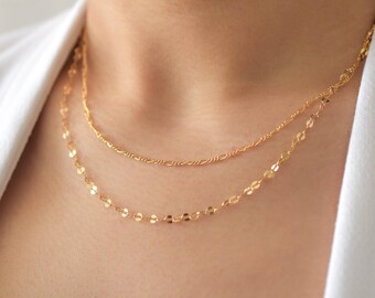 Custom 2 Layer Chain Necklace Chain 