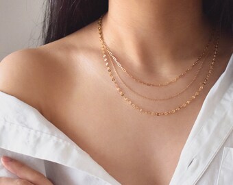 Gold chain three layer new arrivals