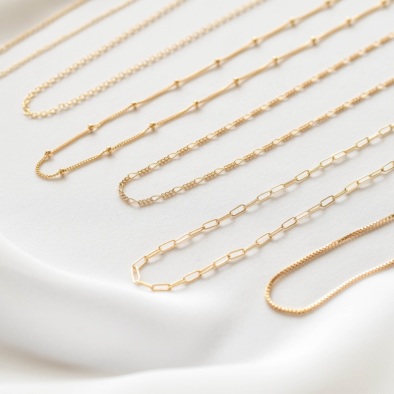 Gold Filled Chain Necklace Gold Filled Chain Gold Chain Etsy