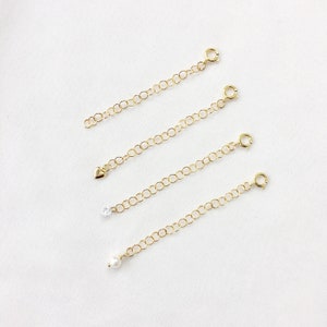Necklace Extender Gold Filled - extender clasp, extension chain, gold filled extension chain, extender chain, gold extension chain |GFX00000