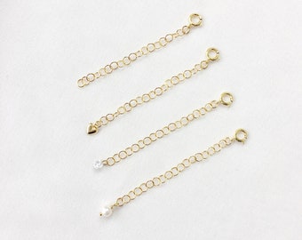 Necklace Extender Gold Filled - extender clasp, extension chain, gold filled extension chain, extender chain, gold extension chain |GFX00000