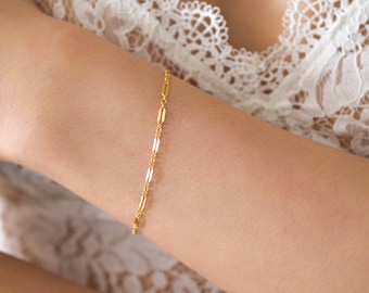 Radiant Chain Bracelet - gold filled bracelet, chain bracelet, gold chain bracelet, chain bracelet, simple bracelet, gold bracele  |GFB00001