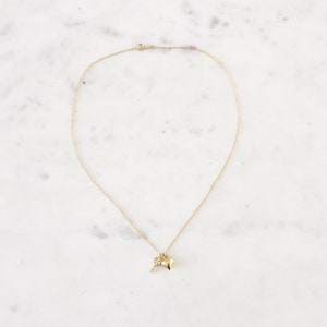 Key to My Heart Necklace - gold heart necklace, gifts for gf, gf gift, heart necklaces, cute necklace, romantic gifts |GPN00021 image 3