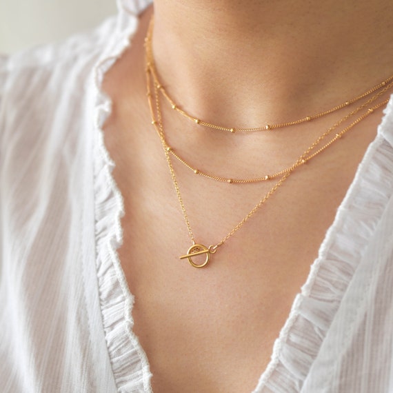 Made for Each Other Gold Layered Necklace