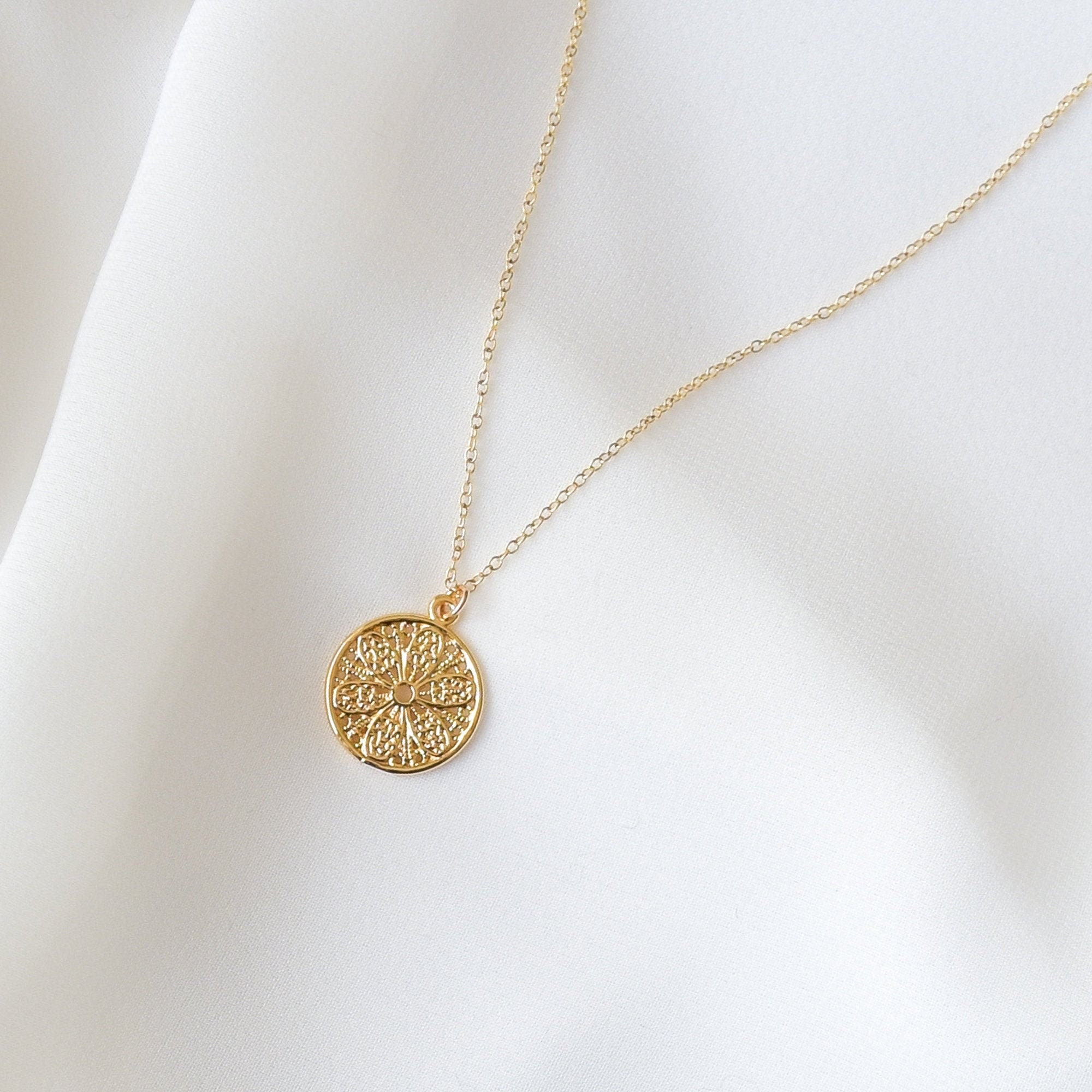 Trendy coin necklace deals