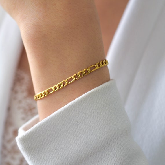 Figaro Chain Bracelet in 18k Gold Vermeil | Kendra Scott