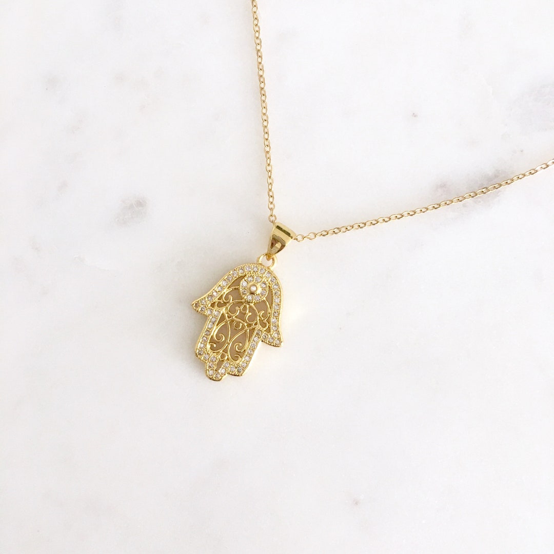 Large Hamsa Amulet Necklace – Orly Marcel