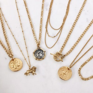 Alexander the Great Coin Necklace - Alexander Necklace, Greek Coin Necklace, Gold Coin Necklace, Alexander the Great Necklace |GPN00012 image 7