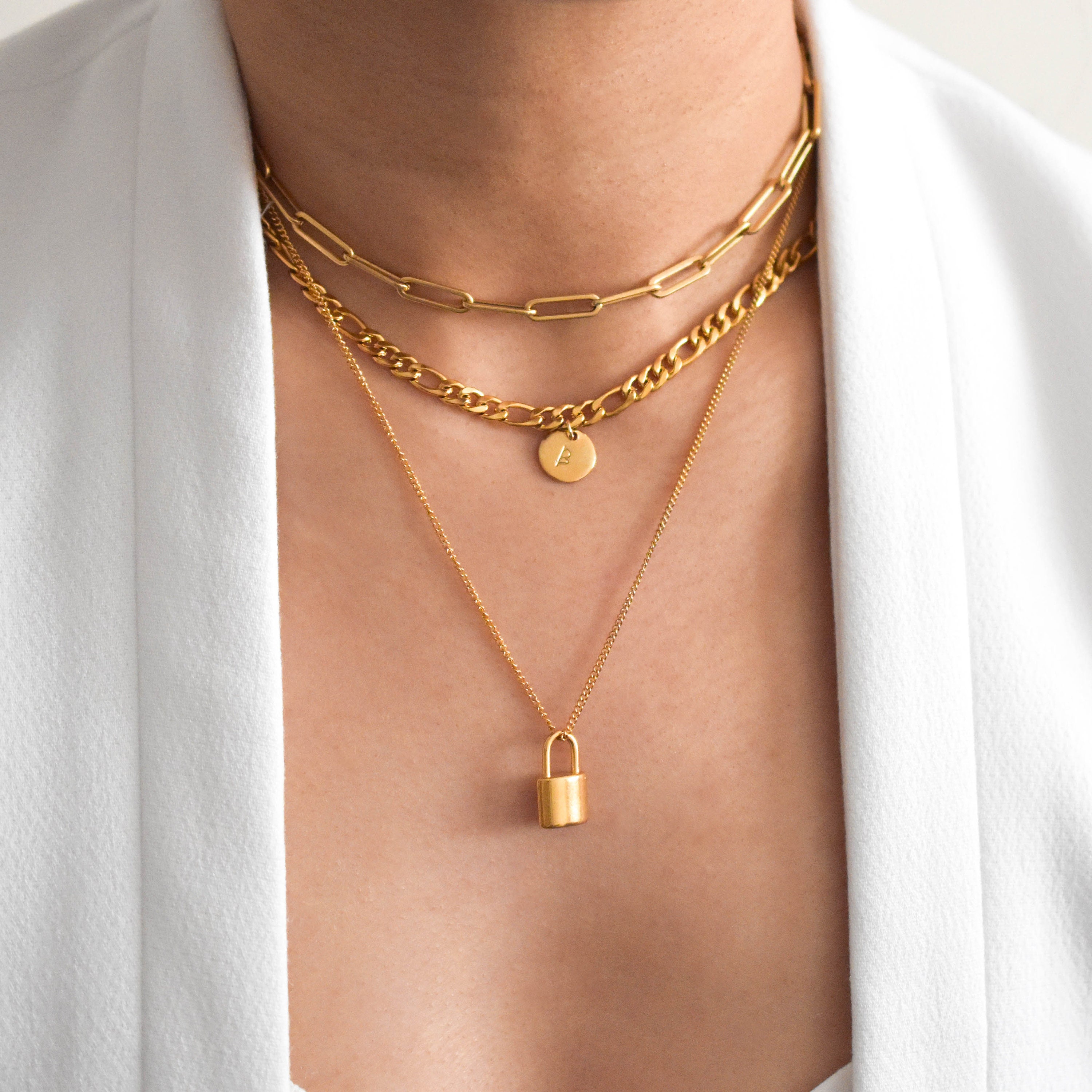 Lock Necklace - Padlock Necklace, Small Lock Necklace, Small