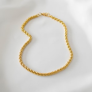 5mm Wheat Chain - Any Length Chain, Extra long chain, long wheat chain, thick wheat chain, waterproof chain, wheat chain choker |GPN00046