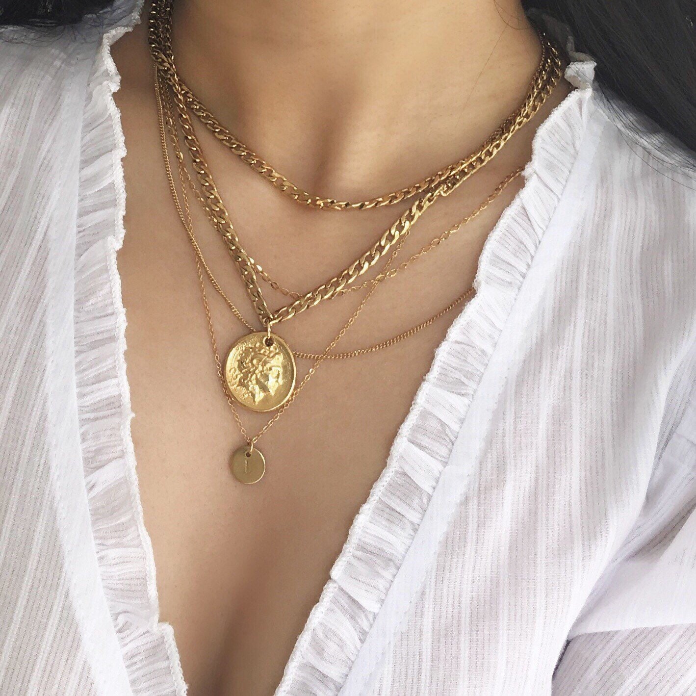 Chunky Coin Necklace Alexander the 