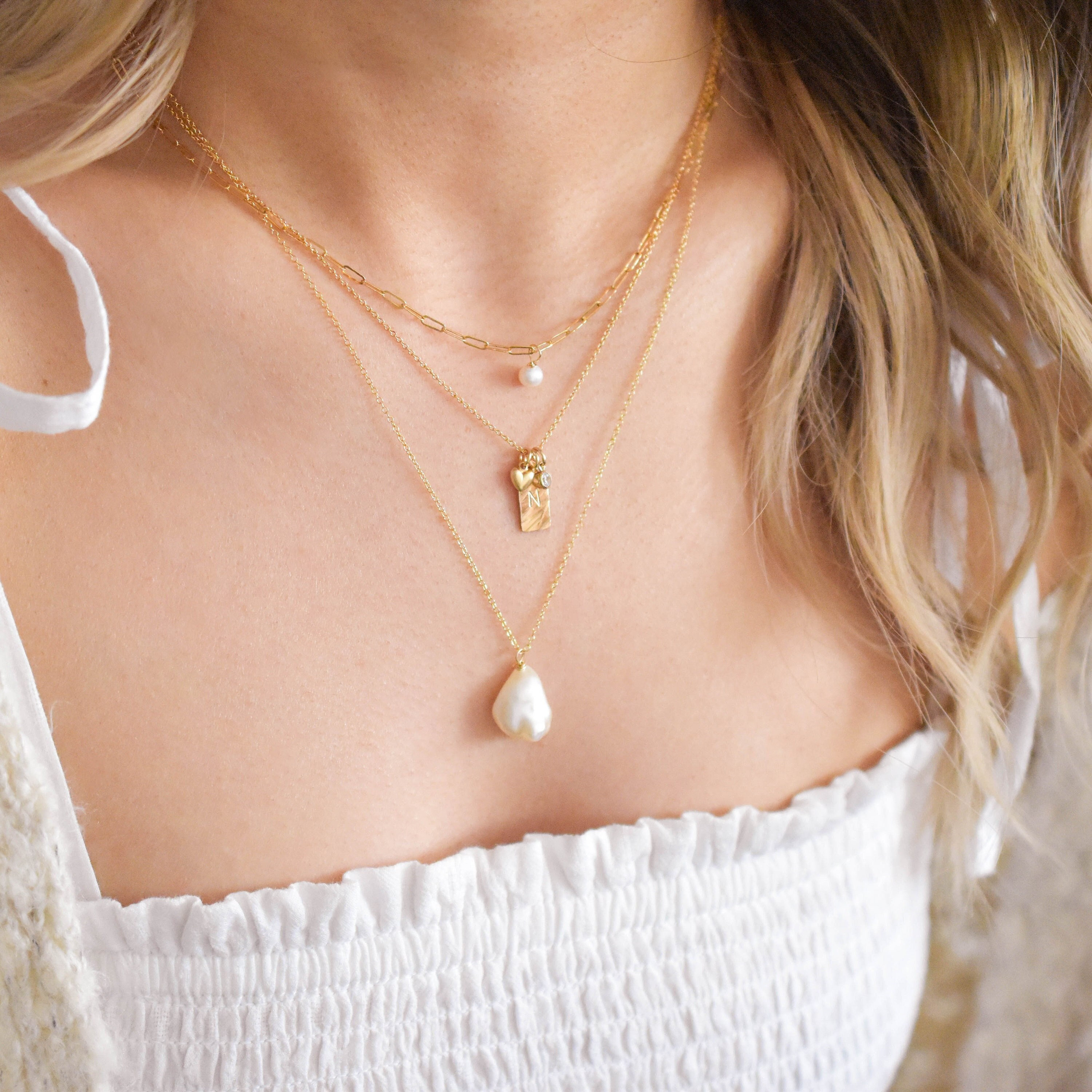 オパールと真珠のペンダント　セット ビズー公式】オパール ダイヤモンド K18(18金) ペンダントトップ