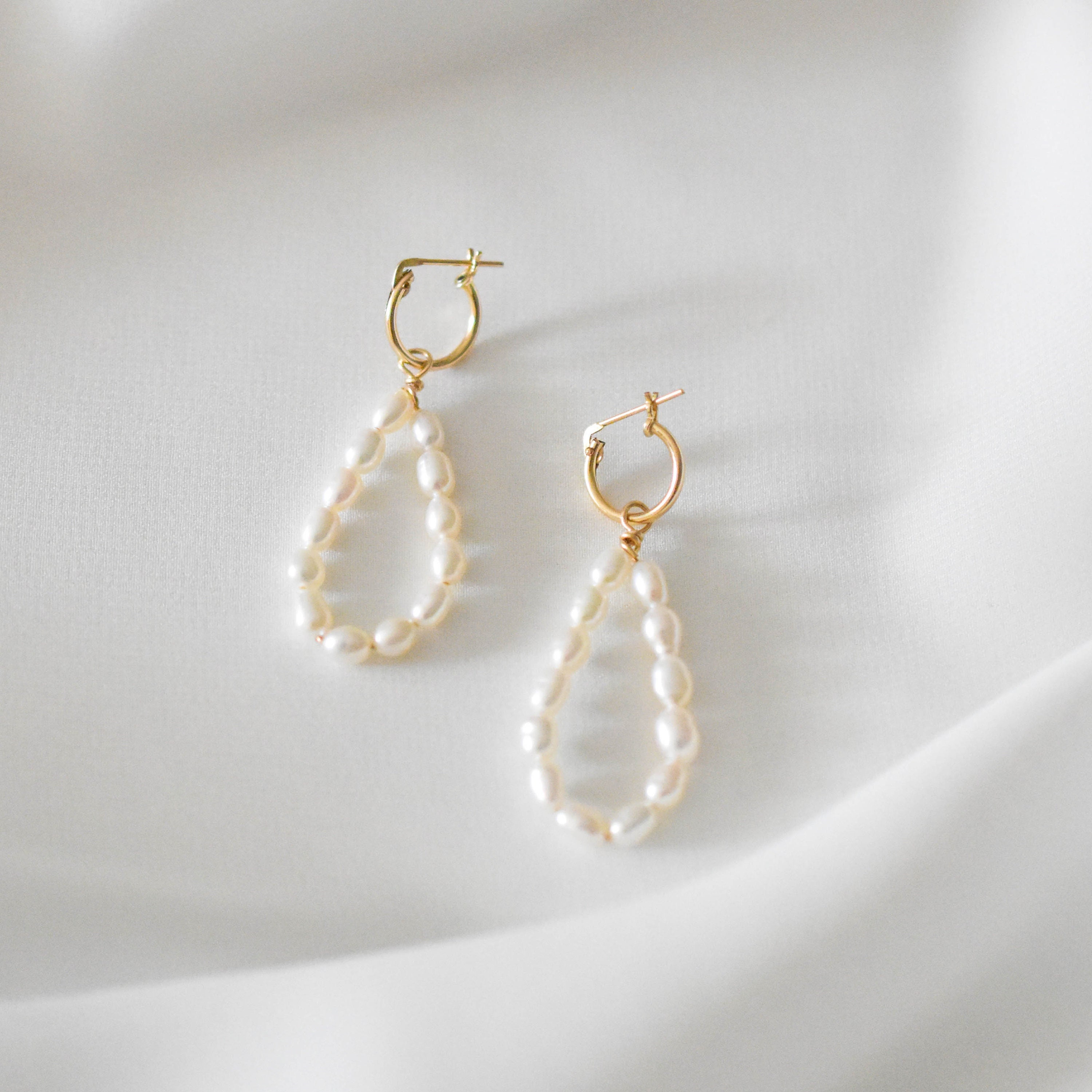 Pearl Teardrop Earrings Teardrop Earrings Real Pearl Earrings