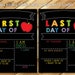 2-in-1 Reusable Back to school sign, first & last day of school sign, last day of school sign, first day sign, last day, chalkboard 