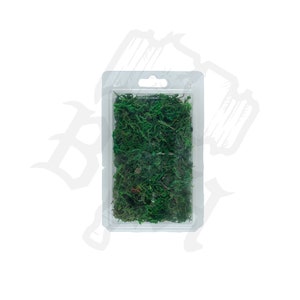 Dark Green Loose Mossy Ground Cover Model Miniature Basing & Terrain Effects