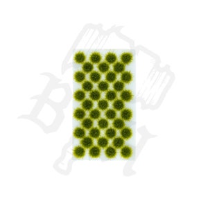 Lime Green Grass Tufts Set Model Miniature Diorama Basing Terrain