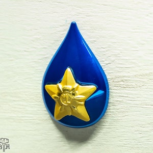 Pokemon Kanto Indigo League Gym Badge 3d Kolekcjonerska Przypinka - Odznaka Cascade
