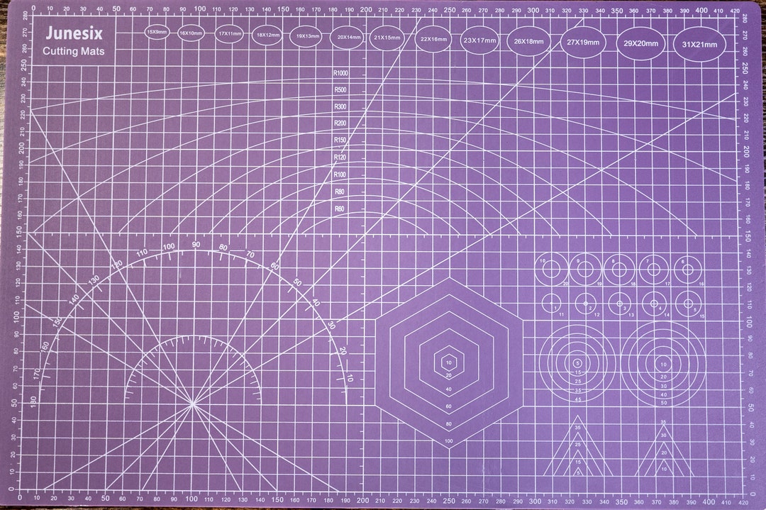 Purple Self Healing Cutting Mat Dual Sided 5ply PVC 12 X 18 Etsy
