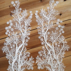 lace applique in tree styles, off white large size lace applique for bridals bodice wedding evening gowns bridal hem back accessories