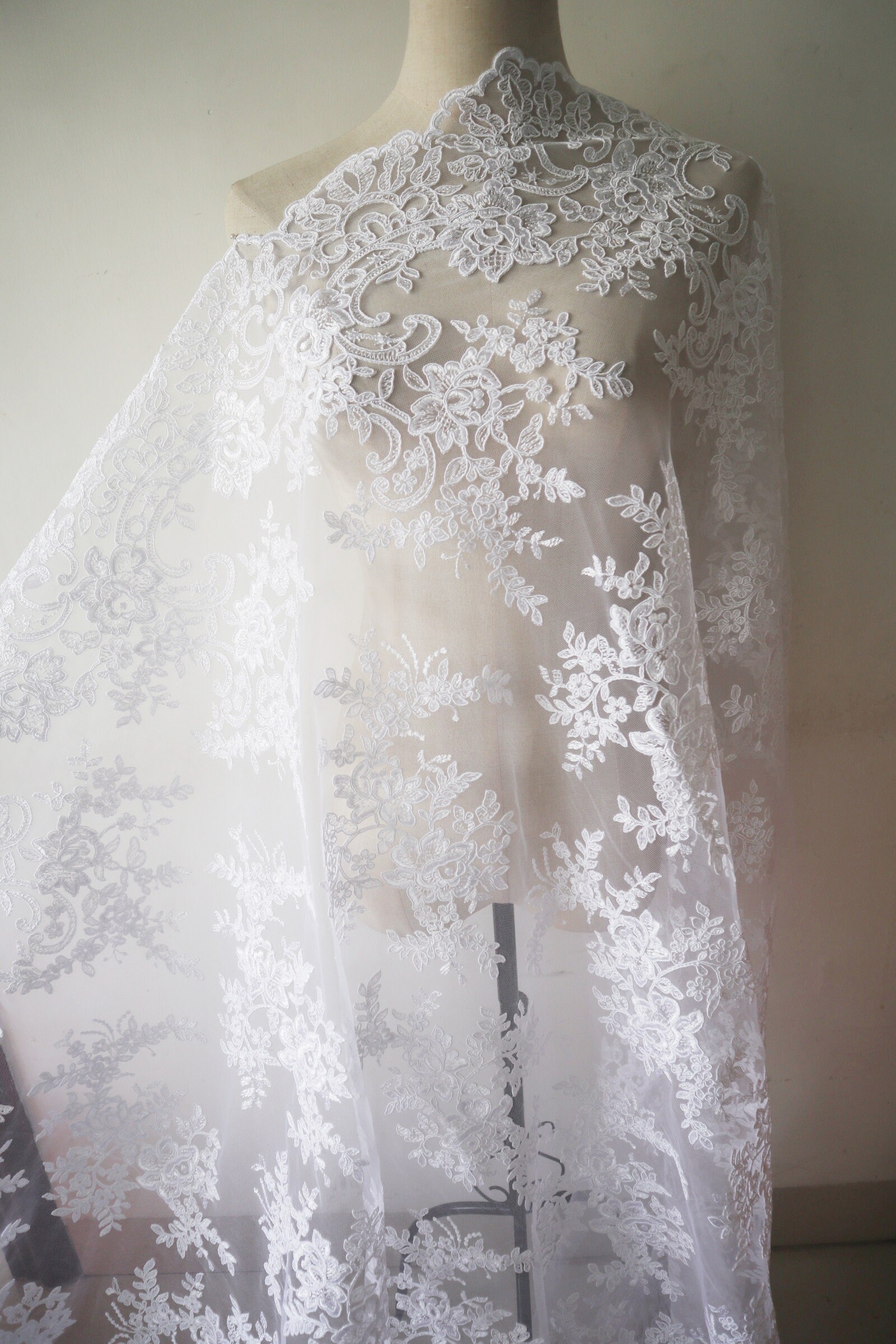 white cord lace gown styles 2021