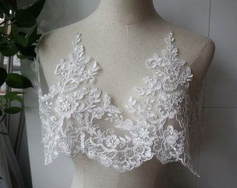 Lace Applique in Tree Styles off White Large Size Lace - Etsy