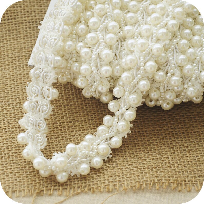 beaded bridal trim