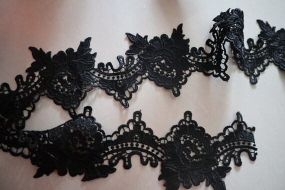 Vintage black lace trim Outlet