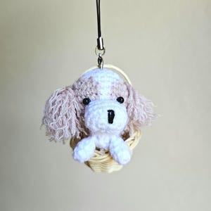 Amigurumi ( free shipping ) DOG ,hand crochet   3&quot;x 2&quot; height. ornament